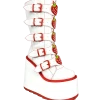 Y R U DUNE STRAWBERRY - WHITE/RED Platforms