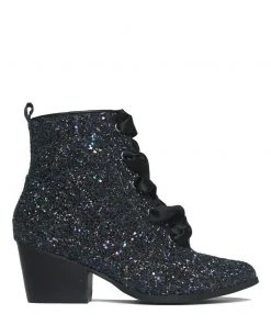 Y R U AURA - BLACK GLITTER Sneakers