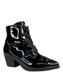 Y R U AURA - BLACK PATENT