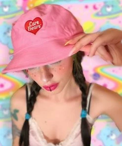 CARE BEARS BY YRU CARE BEARS LOGO BUCKET HAT - PINK/RED Sneakers