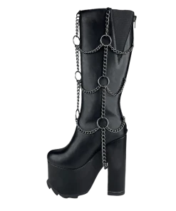 FAN ALL FLAMES CHAINED BOOT