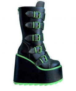 Y R U Platforms DUNE ALIEN - BLACK GREEN