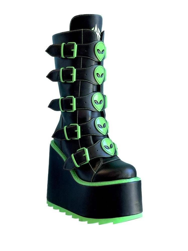 Y R U Platforms DUNE ALIEN - BLACK GREEN 3 Y R U Platforms DUNE ALIEN - BLACK GREEN