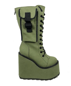 Y R U DUNE DESERT - OLIVE/BLACK Platforms 10 Y R U DUNE DESERT - OLIVE/BLACK Platforms