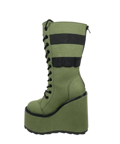 Y R U DUNE DESERT - OLIVE/BLACK Platforms 12 Y R U DUNE DESERT - OLIVE/BLACK Platforms