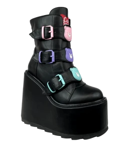 CARE BEARS BY YRU Platforms DUNE LO CARE BEARS - BLACK