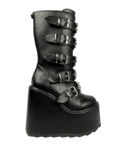 Y R U Platforms DUNE SKULL - BLACK/SILVER