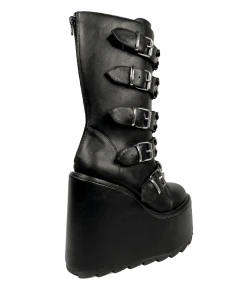 Y R U Platforms DUNE SKULL - BLACK/SILVER