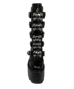 Y R U Platforms DUNE SKULL - BLACK/SILVER