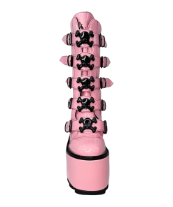 Y R U DUNE SKULL - PINK/BLACK Platforms