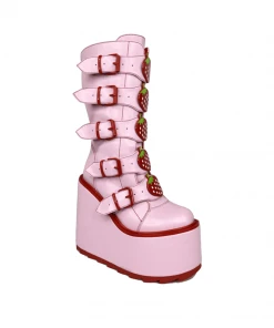 Y R U DUNE STRAWBERRY - PINK/RED Platforms