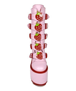 Y R U DUNE STRAWBERRY - PINK/RED Platforms