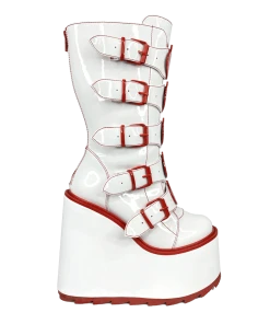 Y R U DUNE STRAWBERRY - WHITE/RED Platforms