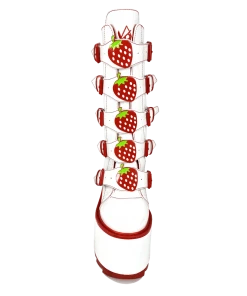 Y R U DUNE STRAWBERRY - WHITE/RED Platforms