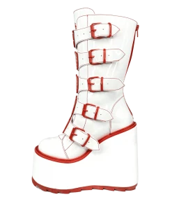 Y R U DUNE STRAWBERRY - WHITE/RED Platforms