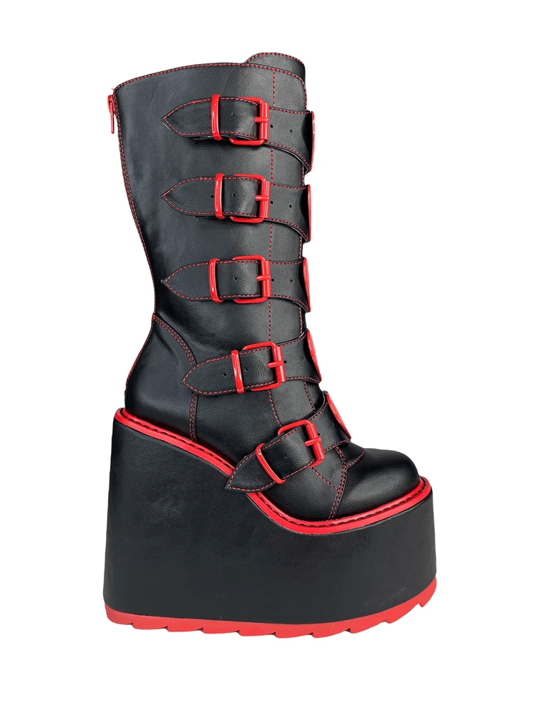 Y R U Platforms DUNE HEART - BLACK/RED 4 Y R U Platforms DUNE HEART - BLACK/RED