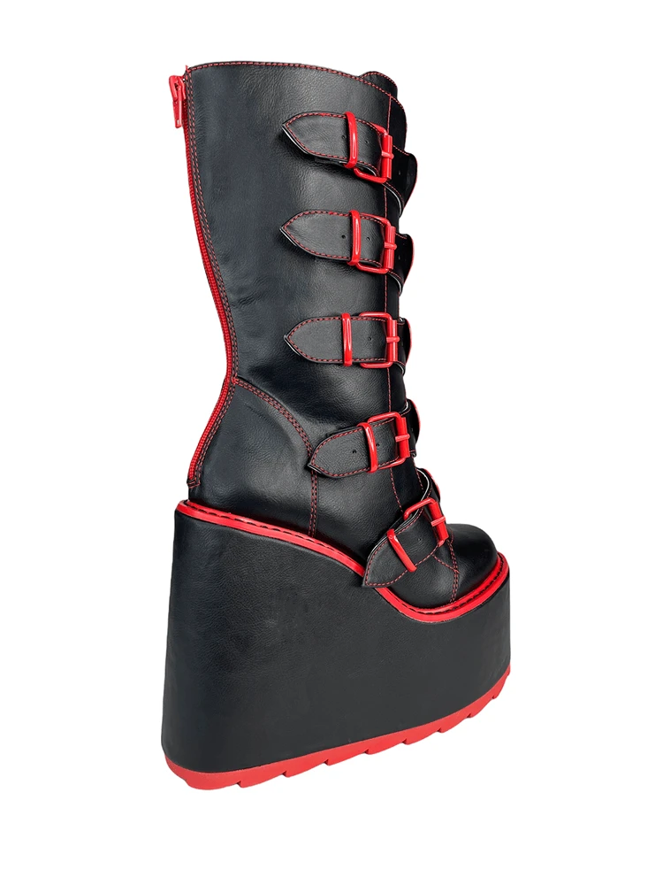 Y R U Platforms DUNE HEART - BLACK/RED 8 Y R U Platforms DUNE HEART - BLACK/RED