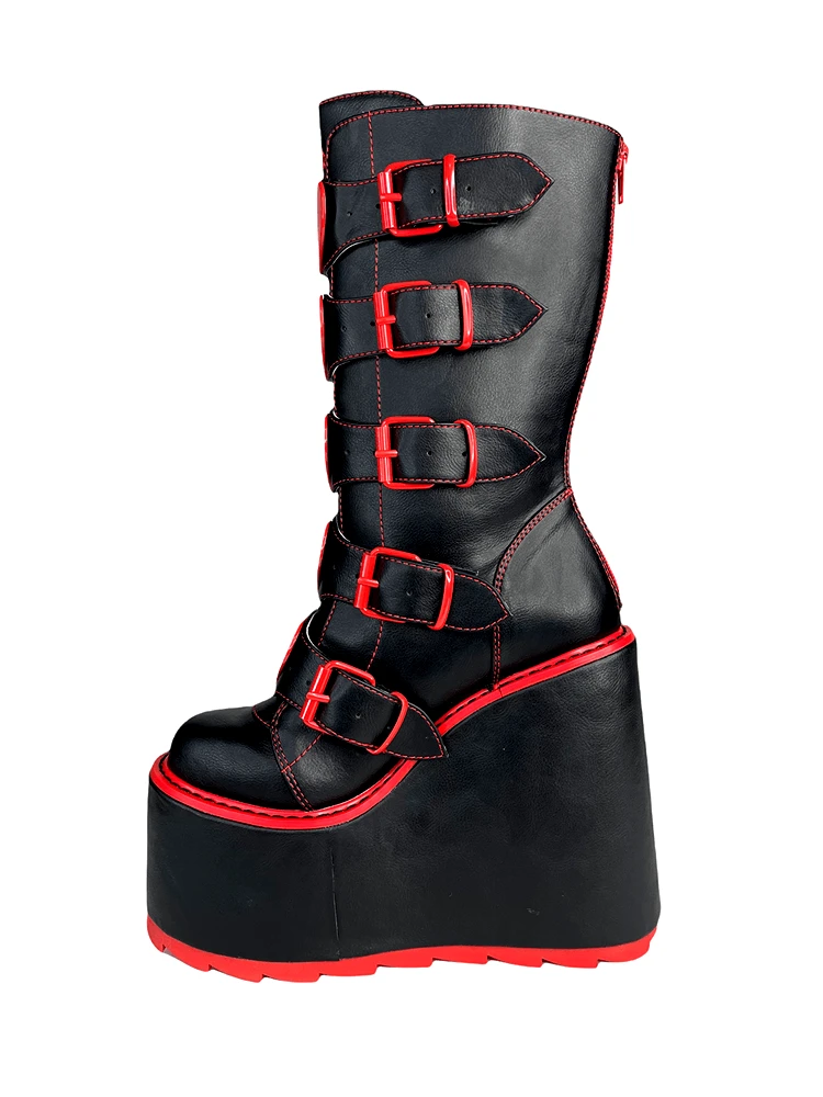 Y R U Platforms DUNE HEART - BLACK/RED 7 Y R U Platforms DUNE HEART - BLACK/RED