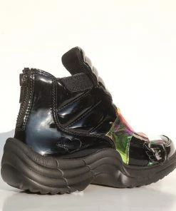 Esqape Sneakers FLYH Hi ~ Black | ᴘᴀᴛᴇɴᴛ ᴡiɴɢ Sɴᴇᴀᴋᴇʀ