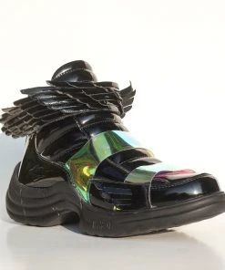 Esqape Sneakers FLYH Hi ~ Black | ᴘᴀᴛᴇɴᴛ ᴡiɴɢ Sɴᴇᴀᴋᴇʀ