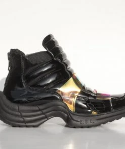 Esqape Sneakers FLYH Hi ~ Black | ᴘᴀᴛᴇɴᴛ ᴡiɴɢ Sɴᴇᴀᴋᴇʀ