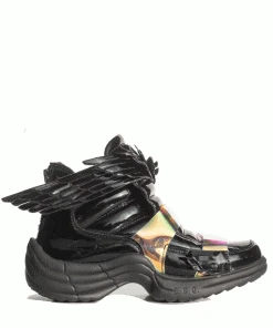 Esqape Sneakers FLYH Hi ~ Black | ᴘᴀᴛᴇɴᴛ ᴡiɴɢ Sɴᴇᴀᴋᴇʀ