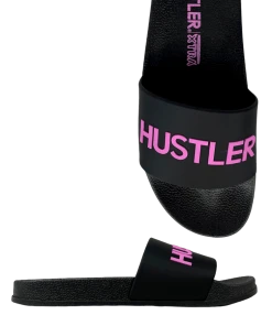HUSTLER BY XTRA HUSTLER SLIDE - BLACK/PINK Sneakers