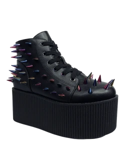Y R U KAOS LO SPIKE - BLACK/MULTI Platforms