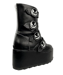 Y R U Platforms KARMA SKELETON - BLACK/WHITE