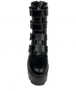 Y R U Platforms KARMA SKELETON - BLACK/WHITE