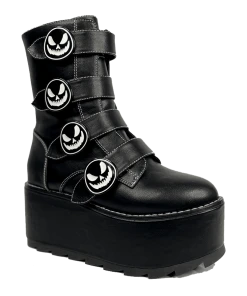 Y R U Platforms KARMA SKELETON - BLACK/WHITE