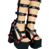 Y R U Platforms NIGHTCALL HI ROSE - BLACK/RED