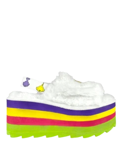 TELETUBBIES BY YRU Platforms QOZII SLIDE TELETUBBIES - WHITE/MULTI