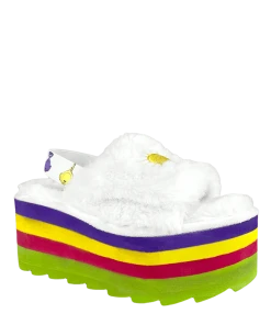 TELETUBBIES BY YRU Platforms QOZII SLIDE TELETUBBIES - WHITE/MULTI