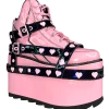 Y R U QOZMO BNDG HEART - PINK HOLOGRAM/BLACK Platforms 1 Y R U QOZMO BNDG HEART - PINK HOLOGRAM/BLACK Platforms