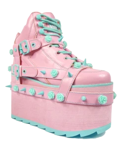 YRU Platforms QOZMO BNDG ROSE - PINK/ BB BLUE