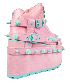 YRU Platforms QOZMO BNDG ROSE - PINK/ BB BLUE