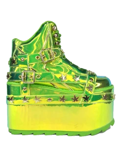 Y R U Platforms QOZMO BNDG W33D - GREEN ATLANTIS
