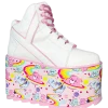 CARE BEARS BY YRU Platforms QOZMO CARE BEARS - WHITE/PINK COSMIC