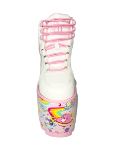 CARE BEARS BY YRU Platforms QOZMO CARE BEARS - WHITE/PINK COSMIC