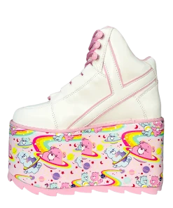 CARE BEARS BY YRU Platforms QOZMO CARE BEARS - WHITE/PINK COSMIC