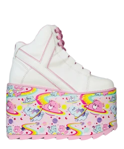 CARE BEARS BY YRU Platforms QOZMO CARE BEARS - WHITE/PINK COSMIC