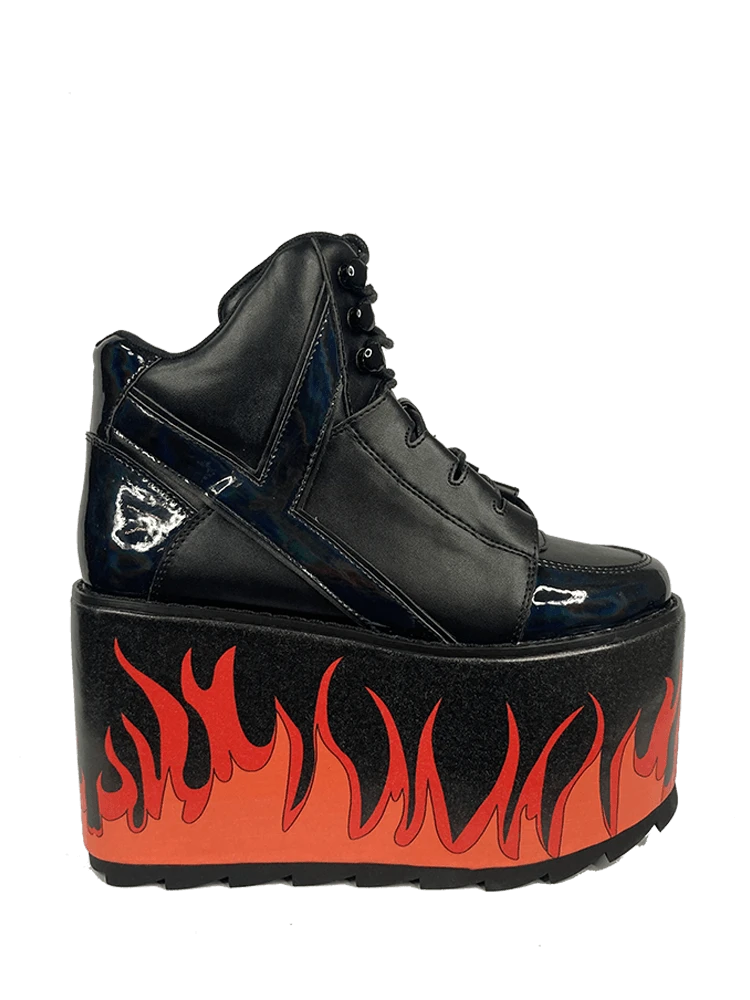Y R U QOZMO FLAME - BLACK/RED 3 Y R U QOZMO FLAME - BLACK/RED