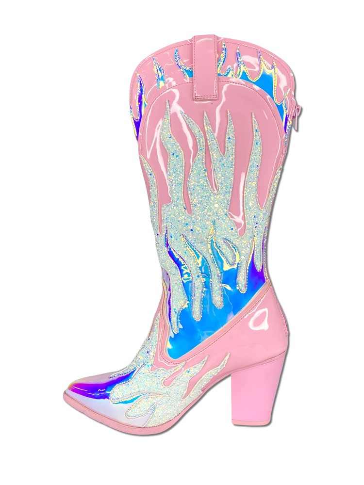 Y R U Sneakers SPACE COWGIRL FLAME - PINK/ATLANTIS 6 Y R U Sneakers SPACE COWGIRL FLAME - PINK/ATLANTIS