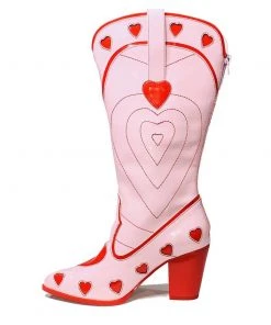 Y R U Sneakers SPACE COWGIRL HEART - PINK RED 12 Y R U Sneakers SPACE COWGIRL HEART - PINK RED