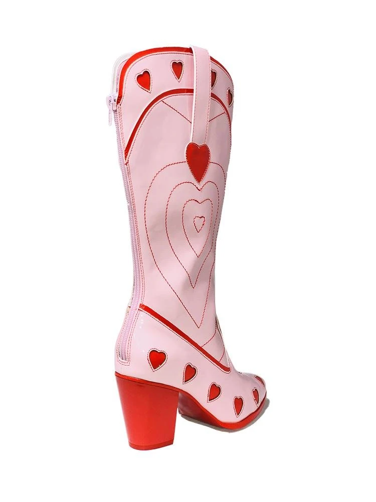 Y R U Sneakers SPACE COWGIRL HEART - PINK RED 8 Y R U Sneakers SPACE COWGIRL HEART - PINK RED