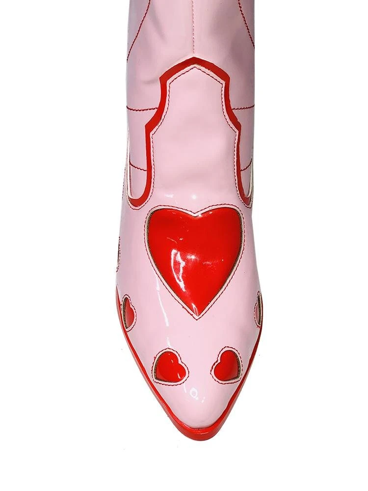 Y R U Sneakers SPACE COWGIRL HEART - PINK RED 6 Y R U Sneakers SPACE COWGIRL HEART - PINK RED