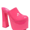 Y R U STARDUST CLOG - HOT PINK PATENT