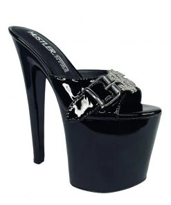 XTRA SUGAR $ - BLACK/SILVER Platforms