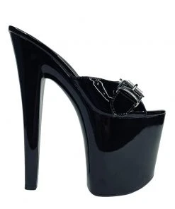 XTRA SUGAR $ - BLACK/SILVER Platforms